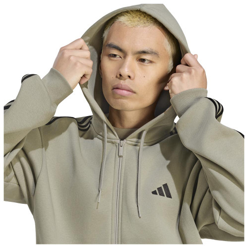 Adidas Ανδρική ζακέτα Essentials 3-Stripes Fleece Full-Zip Hoodie